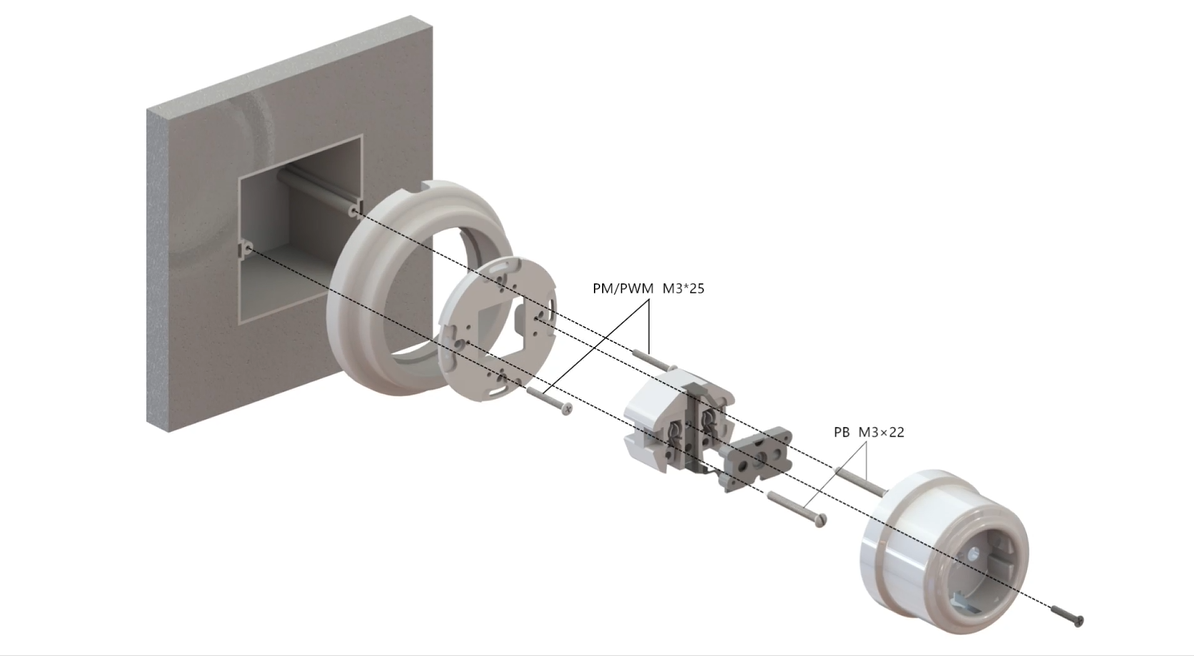 guía de instalación del enchufe de pared