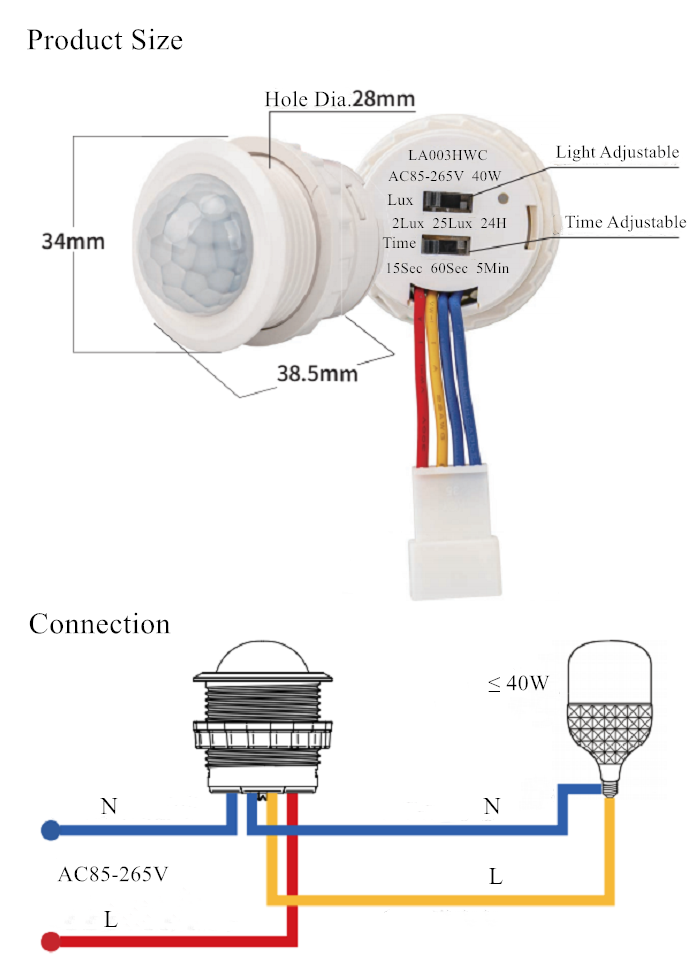 interruptores de pared con sensor de movimiento