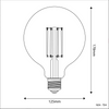 Bombilla LED G125 7W Globo Transparente 806Lm E27 2700K Regulable