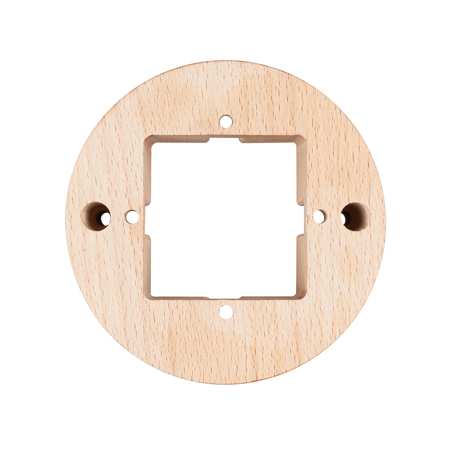 Nuevo diseño D100 mm Panel de interruptor de montaje en la superficie de madera
